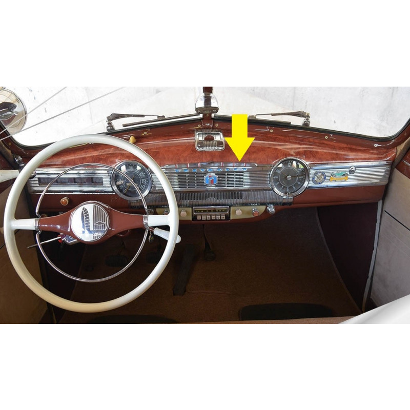 Moldura Friso Central Painel Chevrolet Passeio 1942 a 1946 Original Usada