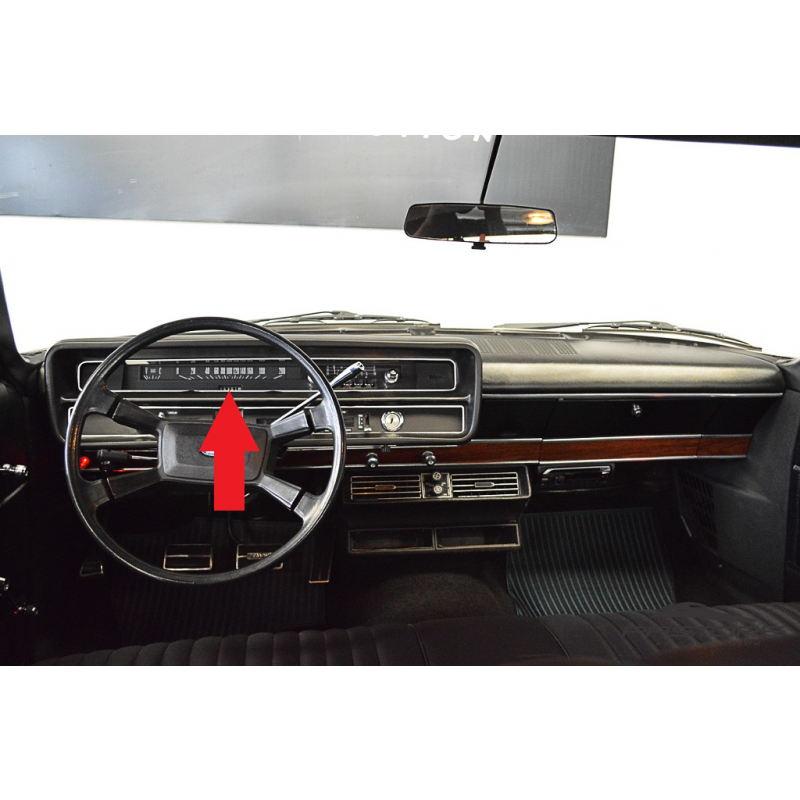 Moldura Friso Painel Velocímetro Rádio Odómetro Galaxie LTD Landau