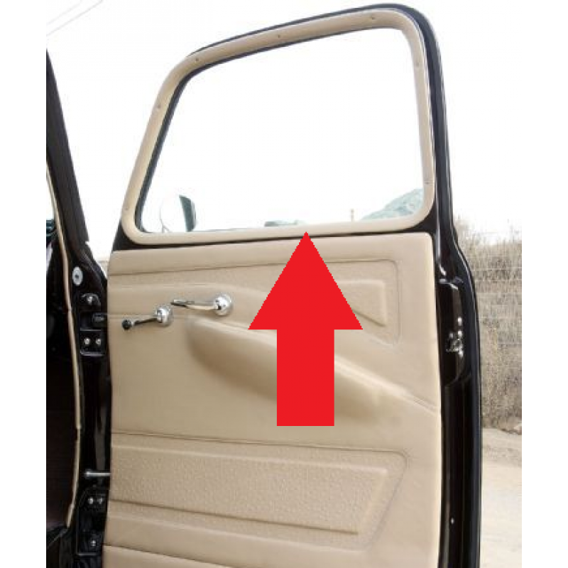 Moldura Interna Janela Direita Chevrolet Boca de Sapo Bagre 47 à 55 Nova 