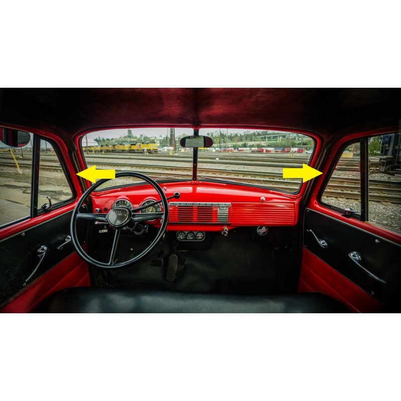 Moldura Interna da Janela Chevrolet Boca Sapo e Bagre 1951 a 1955 - Par