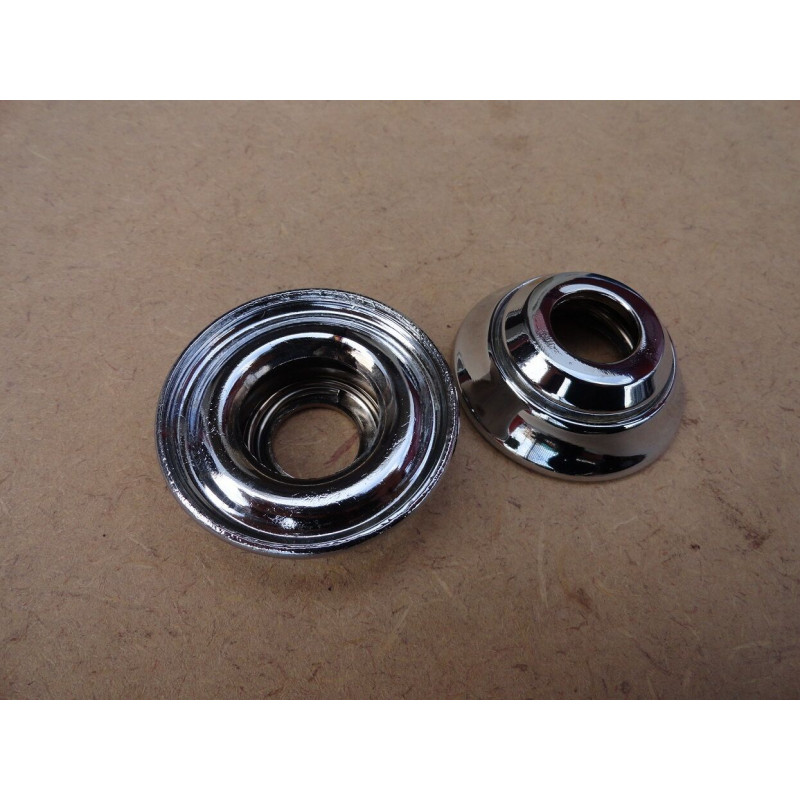 Moldura Maçaneta Manivela Interna Cromada Rural F-75 - Par