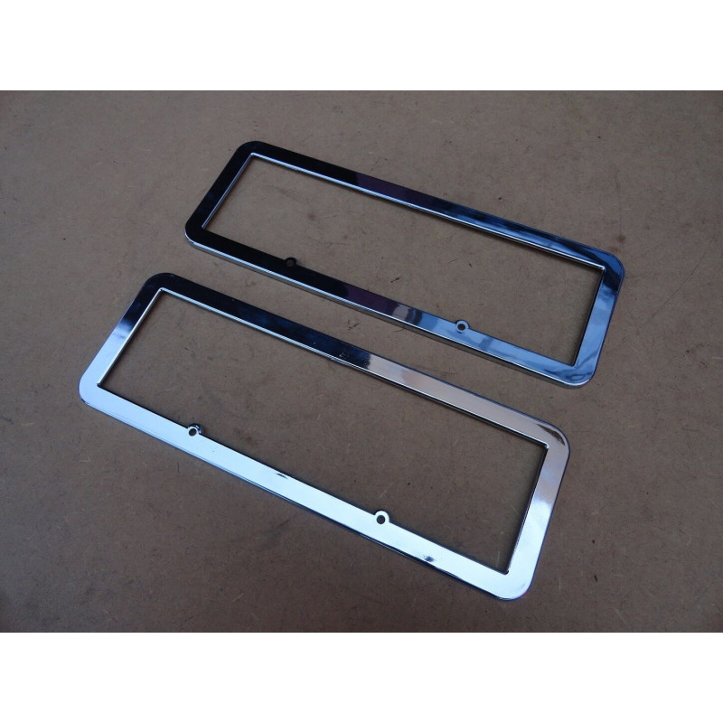 Moldura Suporte Placa Plástico Cromado Universal Carro