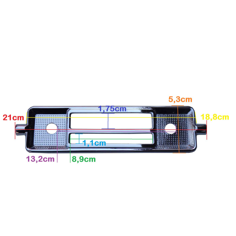 Moldura Cromada Frente Rádio Fusca até 1970 Bosch Motoradio Blaupunkt