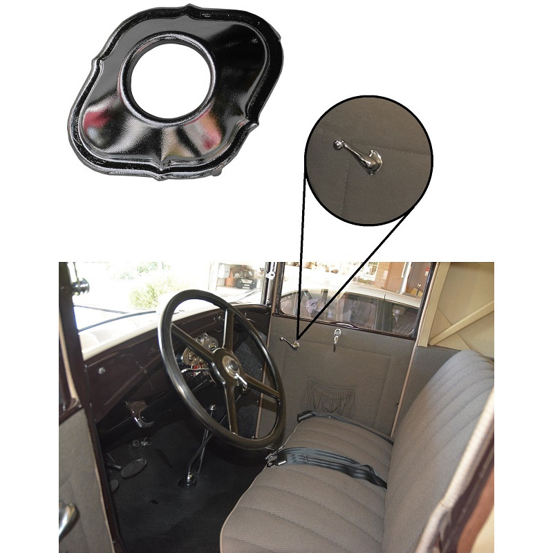 Moldura Roseta Manivela Vidro Ford A 1928 a 1931 Fordinho Deluxe Importada - Unitário