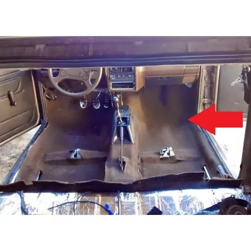 Tapete Moldado Carpet Inteiriço Gol Voyage Quadrado - Marrom