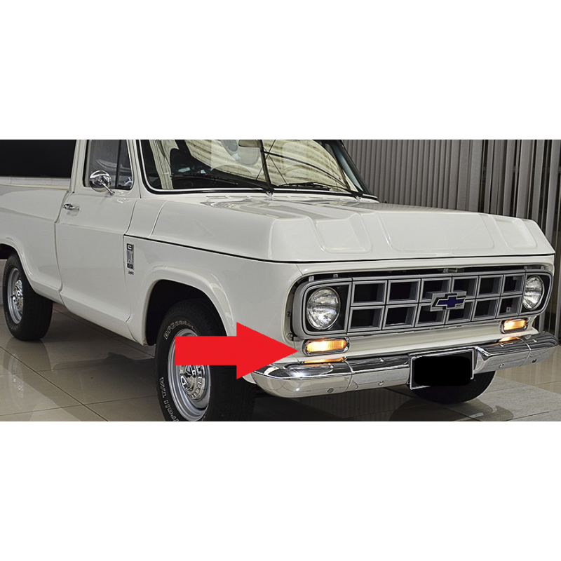 Painel Frontal Inferior Pisca C-14 C-10 D-10 Veraneio Original GM Usado 