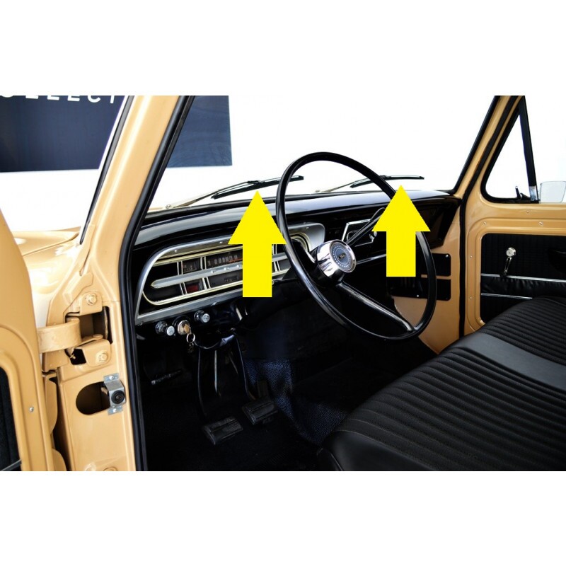 Palheta Limpador Parabrisa F-100 F-1000 F-4000 1972 a 1992 - Par