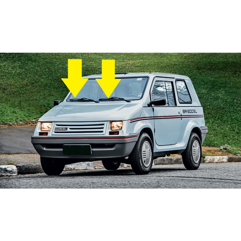 Palheta Limpador Parabrisa Gurgel Supermini X15 X12 - Par