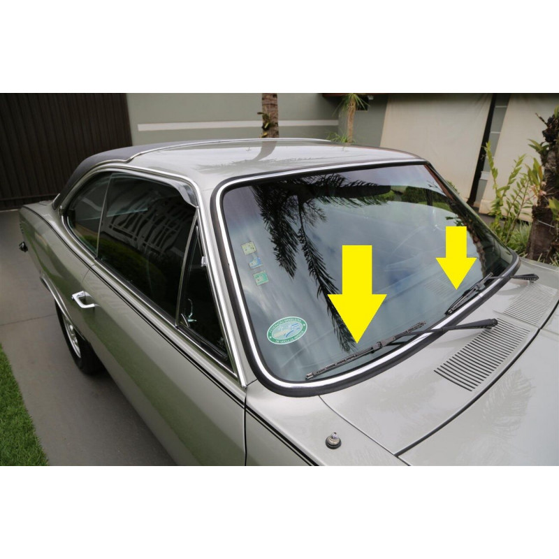 Palheta Limpador Parabrisa Opala e Caravan Todos os Anos - Par