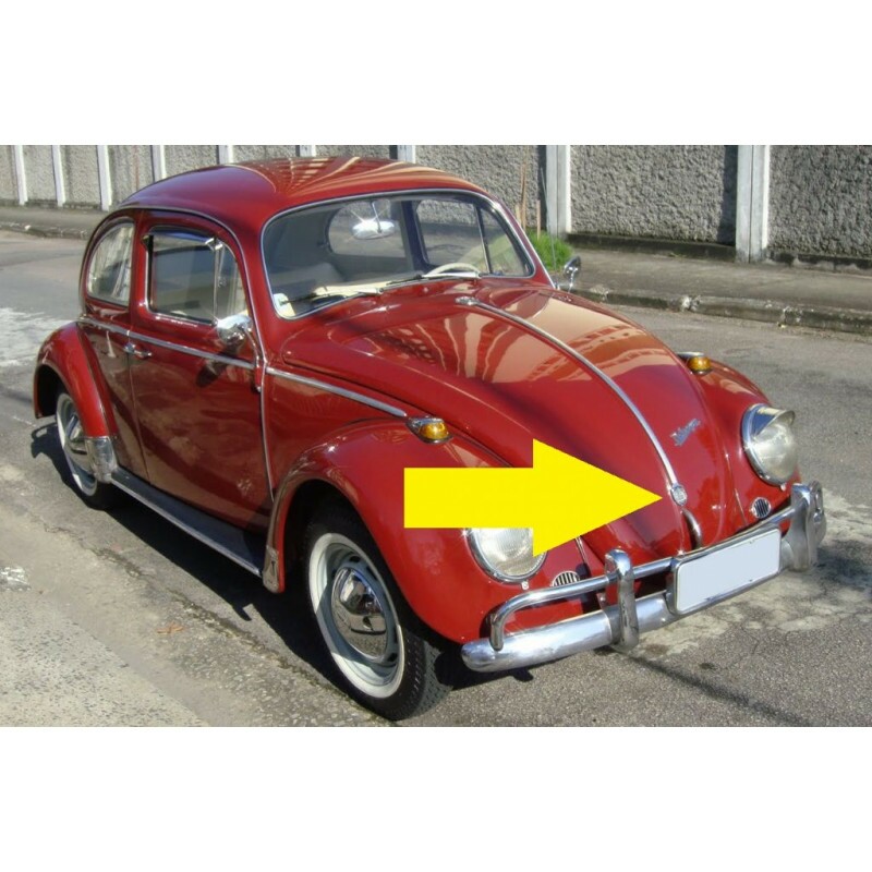 Emblema Brasão Palistarum Capô Fusca 1960 à 1965 Novo