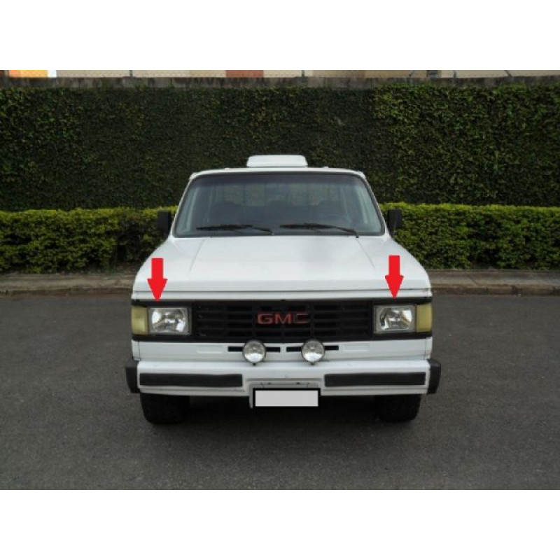 Aro do Farol D-20 Veraneio - Preto (Par)