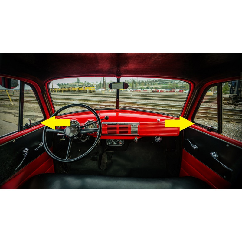 Borracha Quebra Vento Boca de Sapo e Bagre GMC 1951 a 1955 - Par