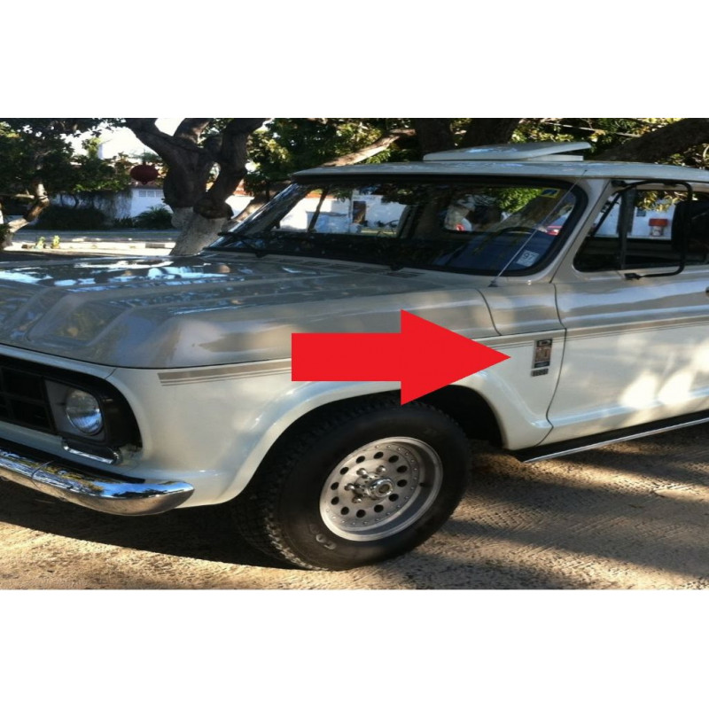 Emblema D-10 1979 à 1985 Novo Reprodução - Par