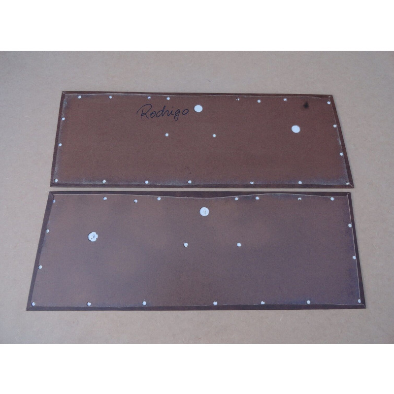 Forro de Porta Chevette 79 à 80 Marrom C/ Jacarandá - Par