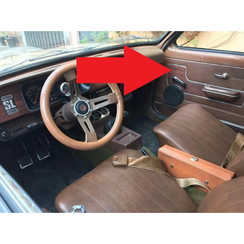 Forro de Porta Chevette 79 à 80 Marrom C/ Jacarandá - Par