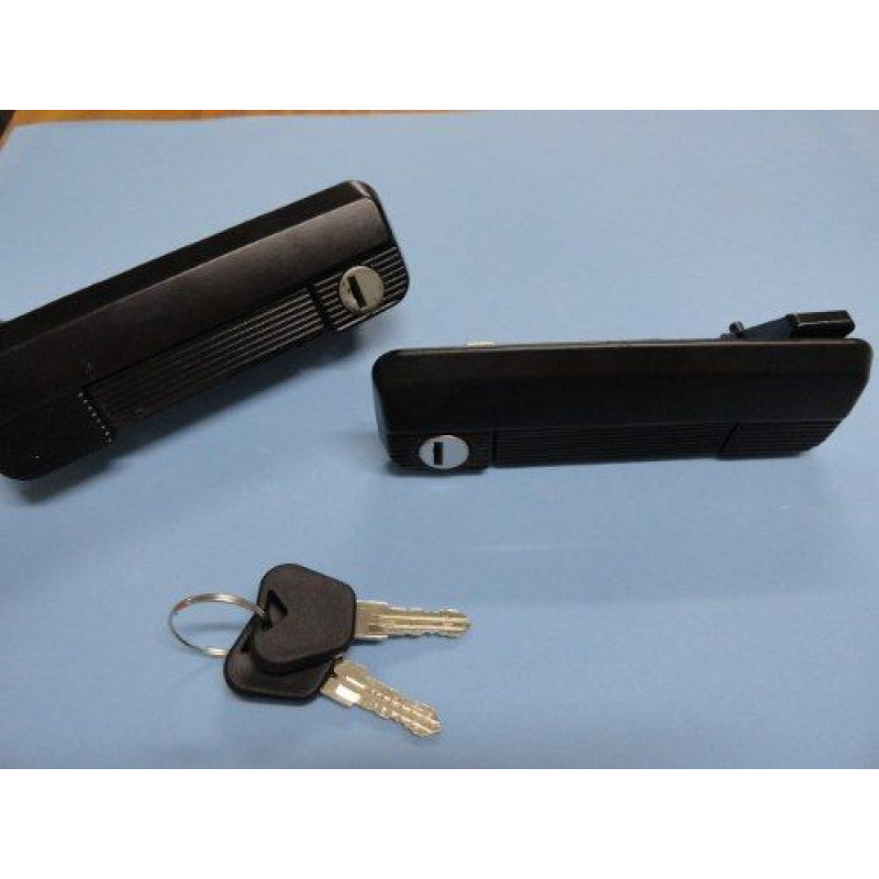 Maçaneta Externa Preta Fiat 147 - Par