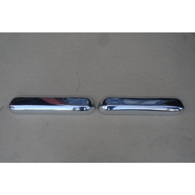 Parachoque Traseiro C-10 A-10 D-10 Alumínio Polido Novo - Par