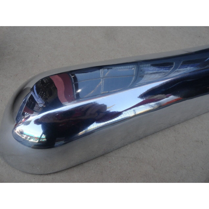 Parachoque Traseiro C-10 A-10 D-10 Alumínio Polido Novo - Par