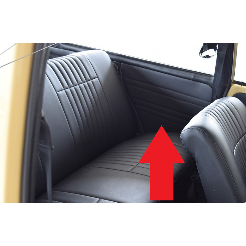 Forro Forração Lateral Traseiro VW Brasilia até 77 Preto Par 