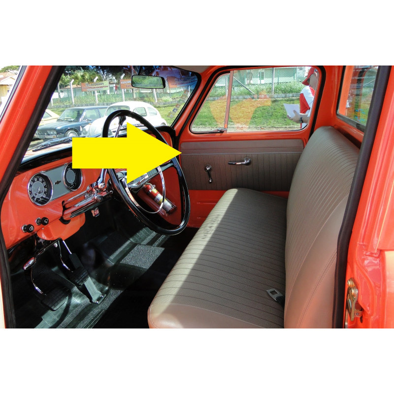 Forro Porta C-14 C-10 C-15 Veraneio 64 à 85 Bege Novo - Par