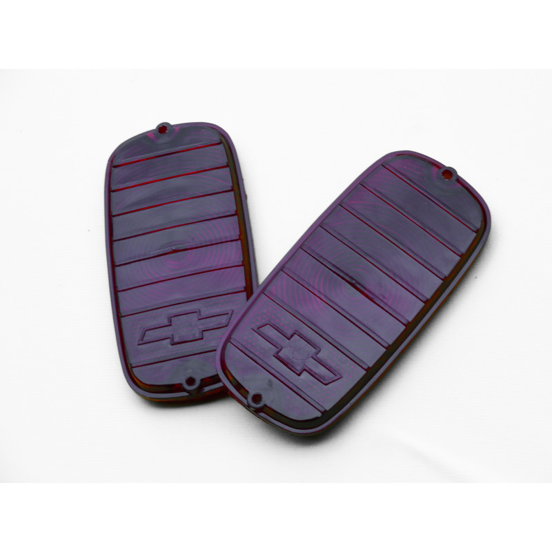 Lente Lanterna Traseira C-14 C-15 C-10 A-10 D-10 Nova c/ Logo Chevrolet Par