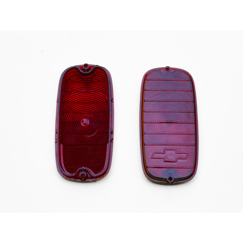 Lente Lanterna Traseira C-14 C-15 C-10 A-10 D-10 Nova c/ Logo Chevrolet Par