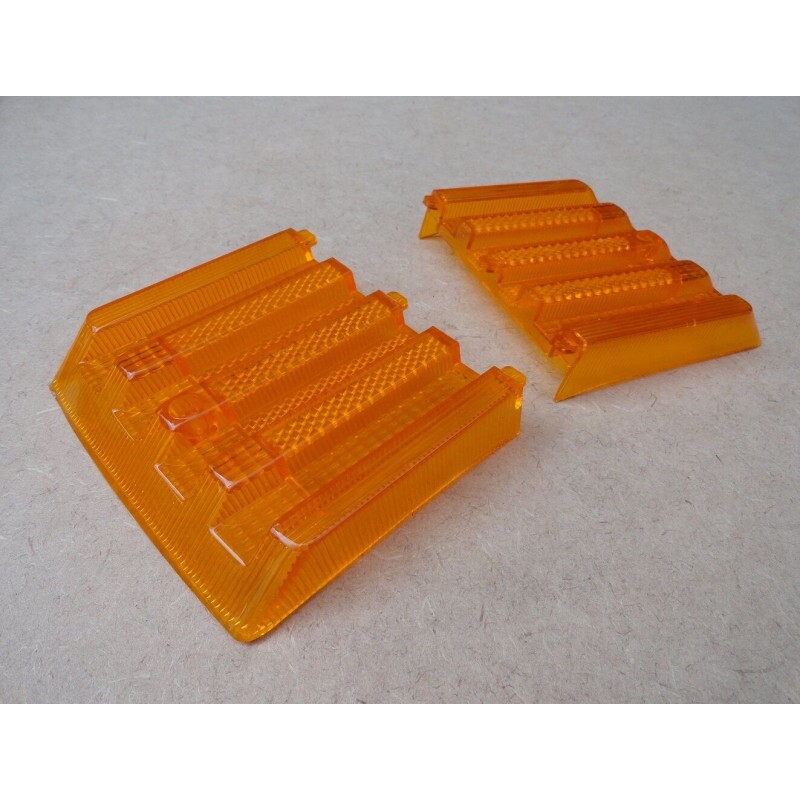 Lente Lateral Lanterna Traseira Brasilia 78 à 82 Ambar - Par