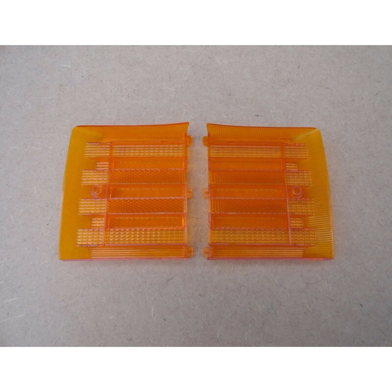 Lente Lateral Lanterna Traseira Brasilia 78 à 82 Ambar - Par