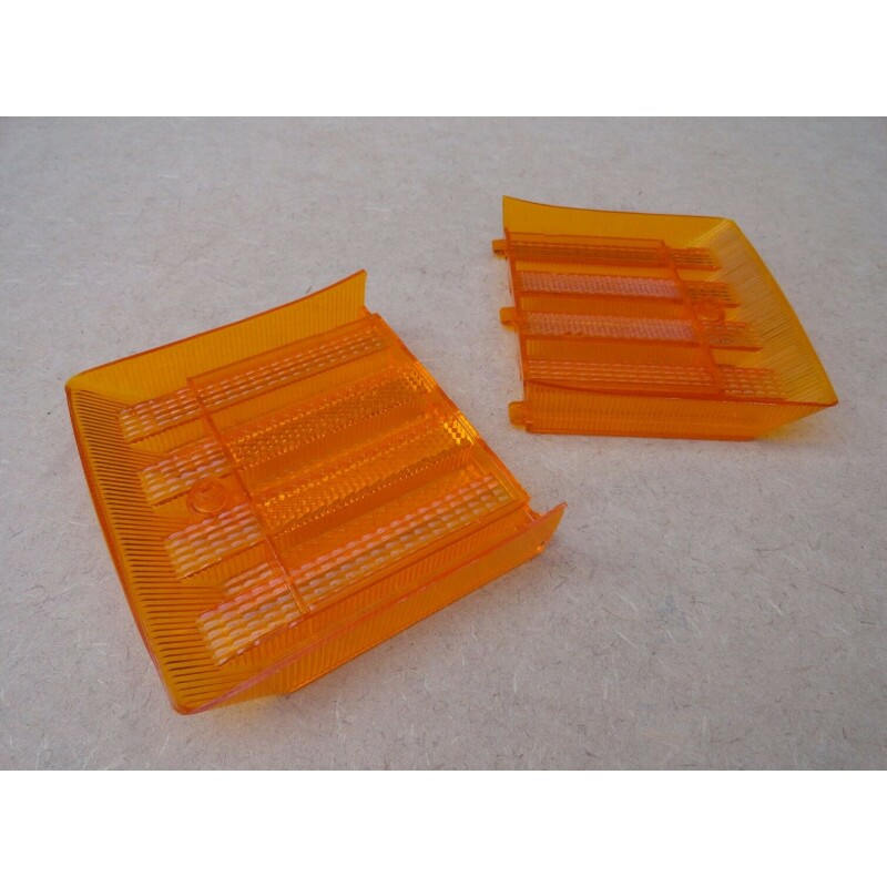 Lente Lateral Lanterna Traseira Brasilia 78 à 82 Ambar - Par