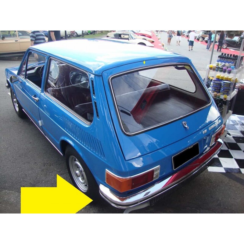 Lente Lateral Lanterna Traseira Brasilia 78 à 82 Ambar - Par