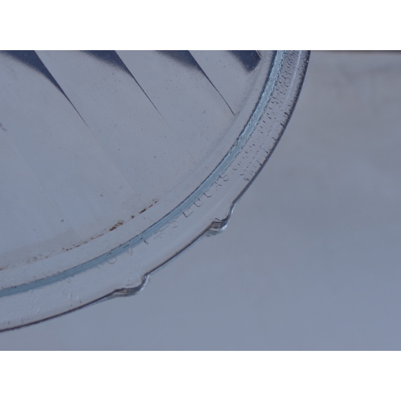 Lente Farol Vidro Reta Canelada Lucas 7'' Hot Rod Moto Adaptação - Par