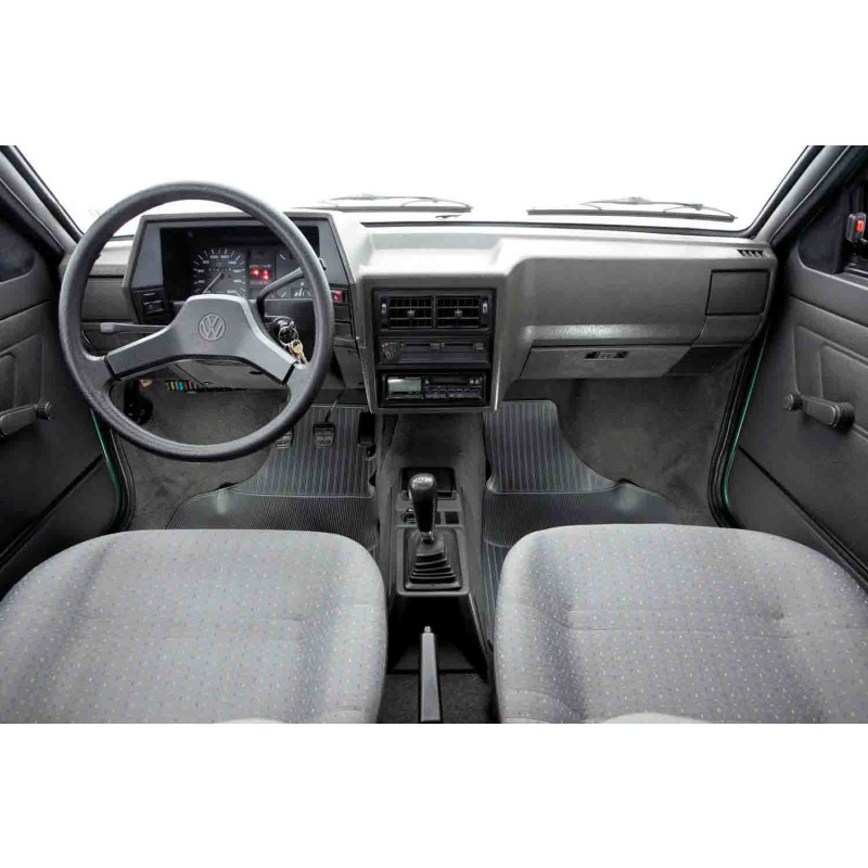 Tapete Borracha Dianteiro Volkswagen Saveiro Quadrada - Par