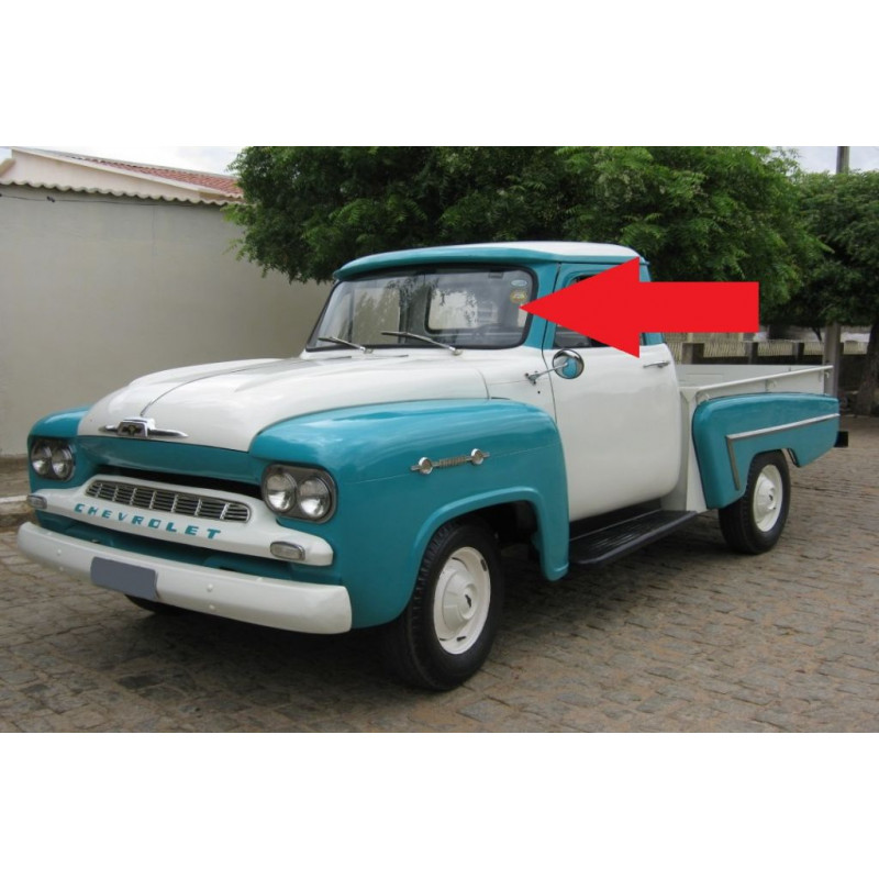 Vidro Parabrisa Chevrolet Brasil 58 à 63 Verde