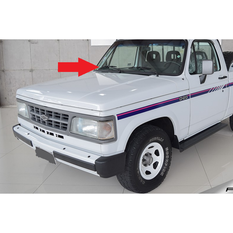 Parachoque Dianteiro A-20 C-20 D-20 Cromado c/ Acessórios Original Usado 