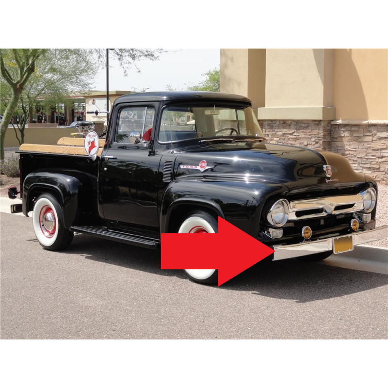 Parachoque Dianteiro F-100 53 à 61 Cromado Original Ford Usado 
