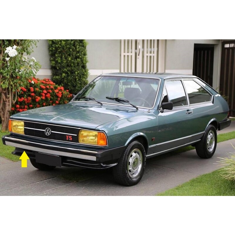 Parachoque Dianteiro Passat 1979 a 1982 Cromado com Furo com Detalhes