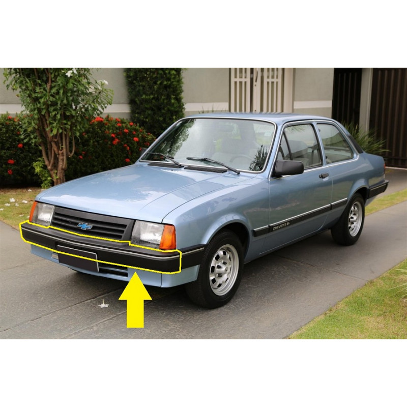 Parachoque Dianteira Chevette Marajó Chevy 500 1987 em Diante Quebrado Usado