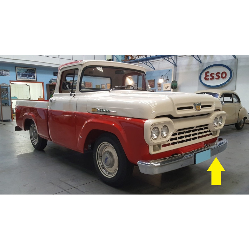 Parachoque Dianteiro F-100 1962 a 1971 Cromado Original Usado