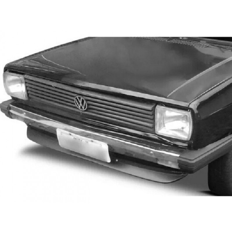 Parachoque Dianteiro Gol Saveiro Bx 1980 a 1984 Cromado Sem Furo com Detalhes