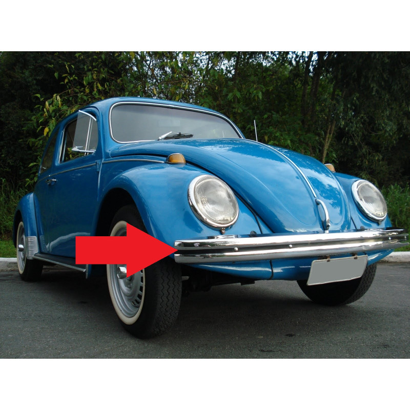 Parachoque Dianteiro Fusca 70 à 76 Wolff Gold Collection