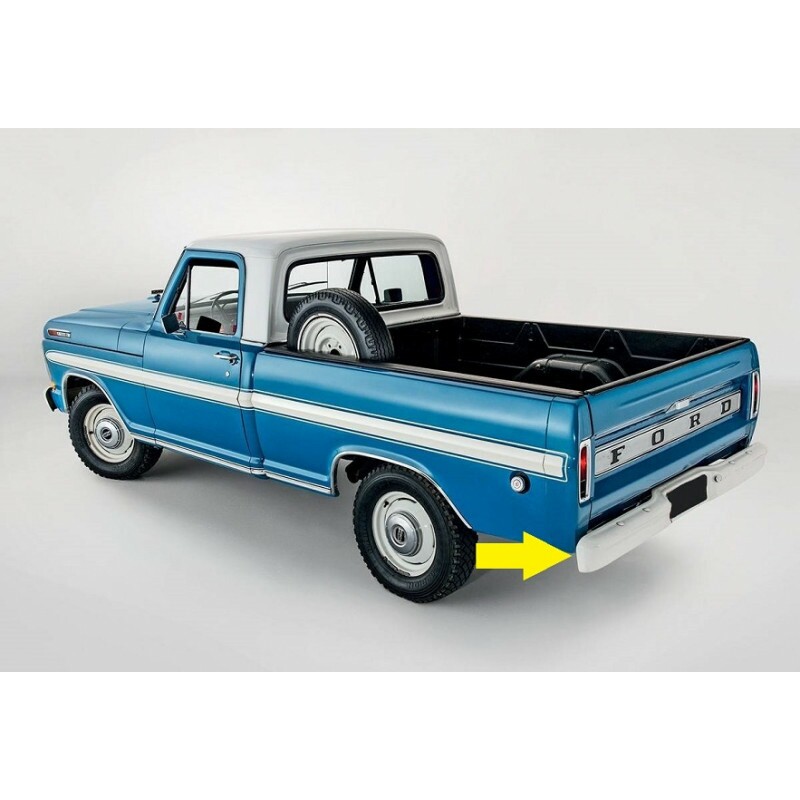 Parachoque Dianteiro e Traseiro F-100 F-1000 1972 a 1992 Cromado Original Usado Par