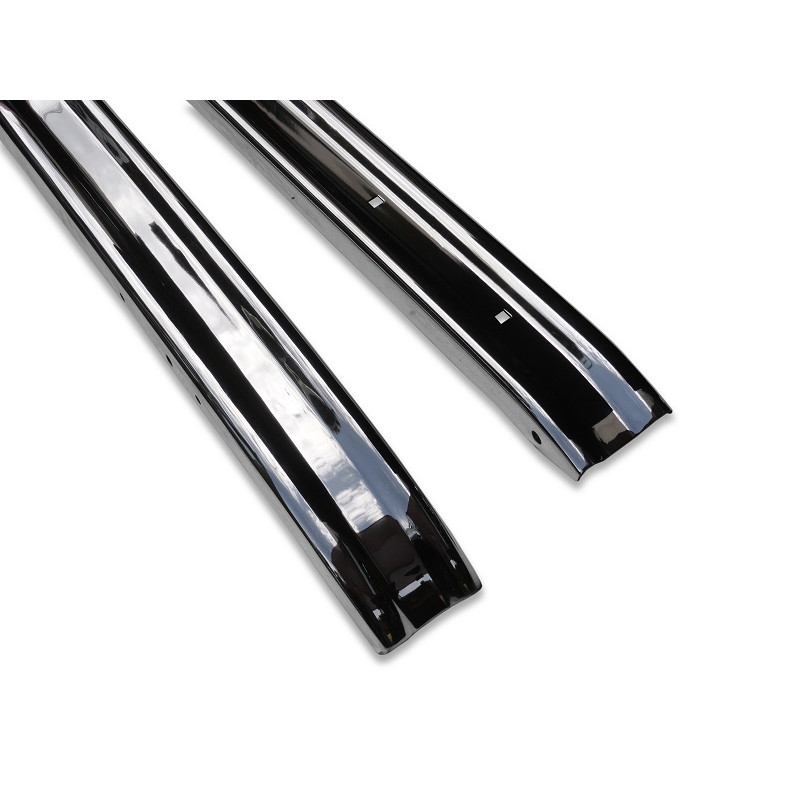 Parachoque Dianteiro e Traseiro Cromado Ford F-1 1948 a 1952 C/ Borda Importados - Par