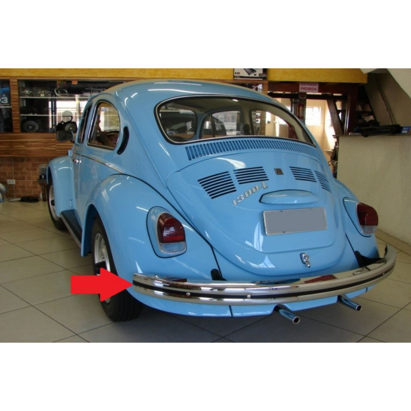 Parachoque Traseiro Fusca 1977 à 1986 Wolff Gold Collection Novo