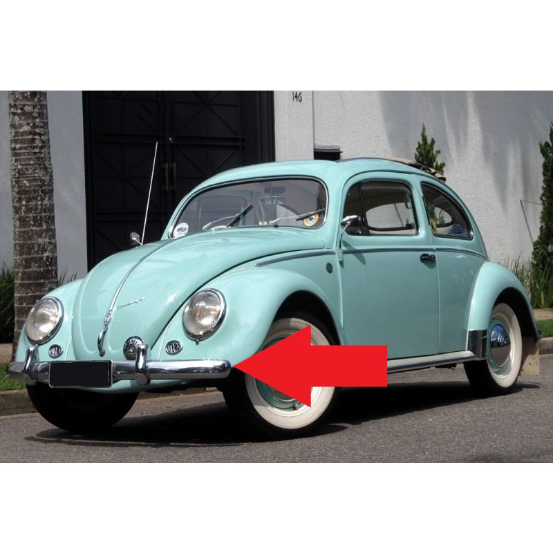 Parachoque Dianteiro Fusca até 1970 Modelo Alemão com Batente