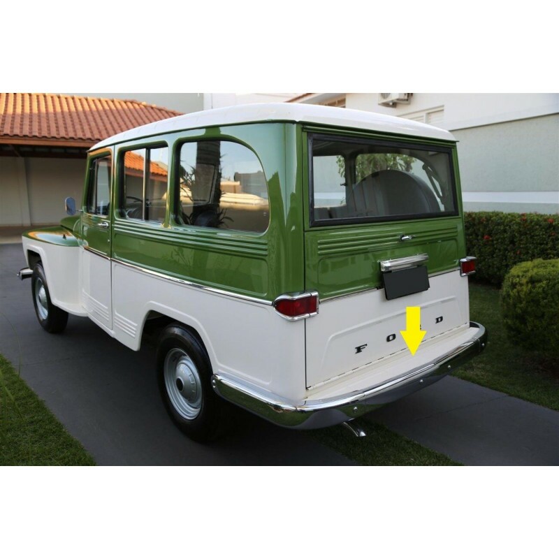 Saia Parachoque Traseiro Rural Chapa Reprodução Novo