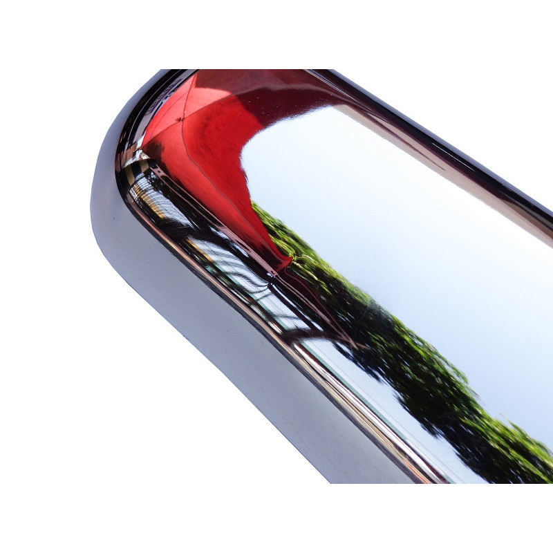 Parachoque Traseiro C-14 C-10 D-10 Aço Cromado Padrão Original Reprodução - Par