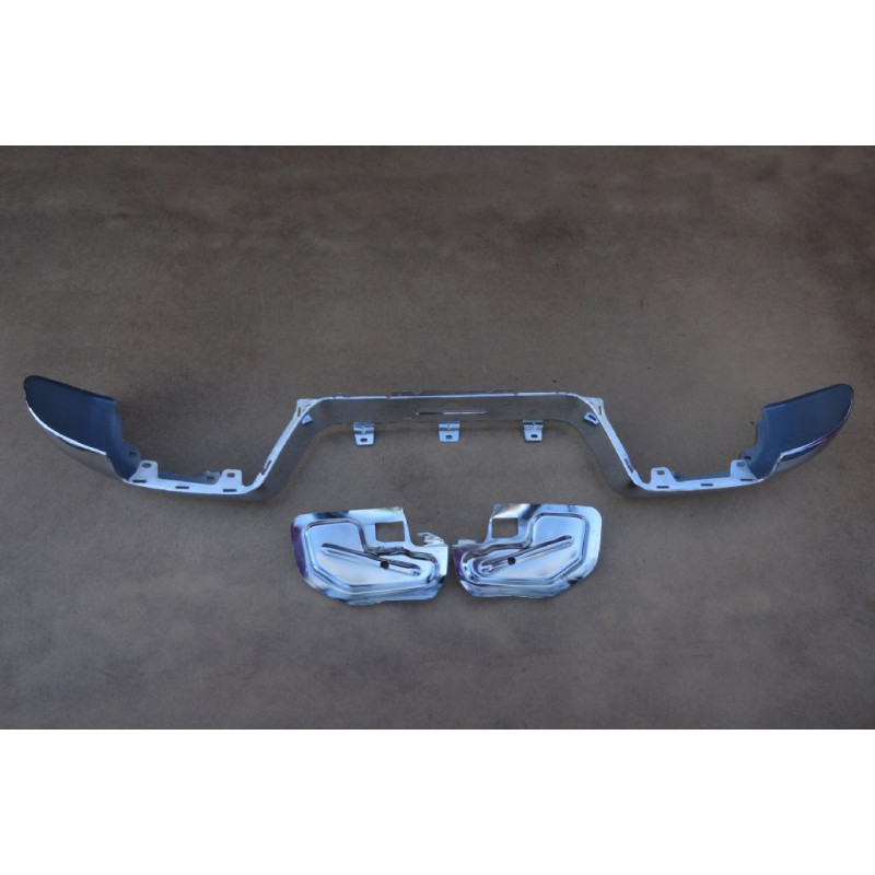 Parachoque Traseiro Amarok sem Furo P/ Sensor Cromado Original