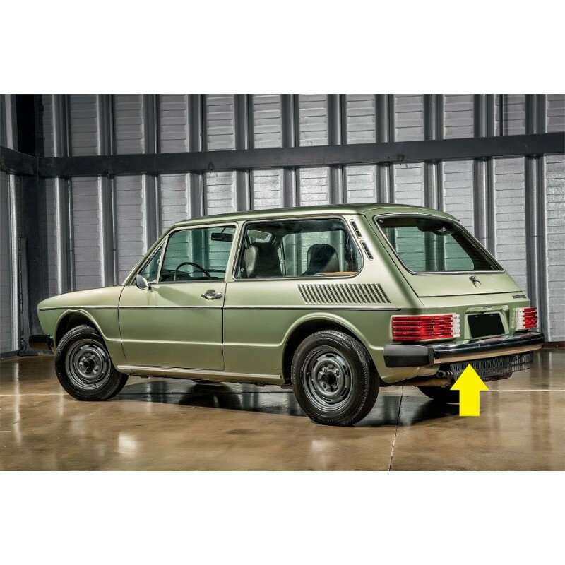 Parachoque Traseiro Brasilia 1978 a 1982 Cromado Francari com Detalhes