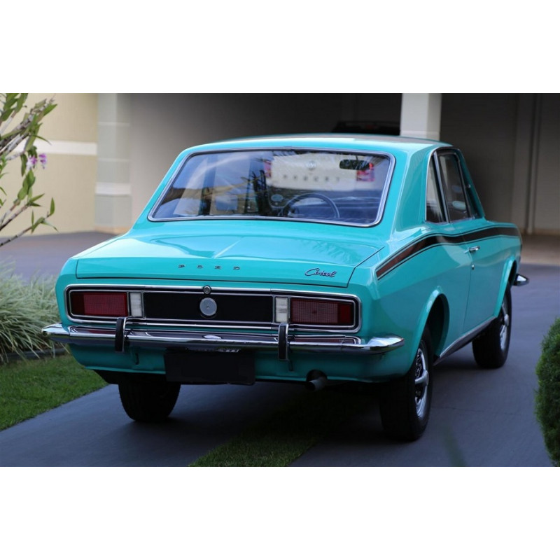Parachoque Traseiro Ford Corcel I Belina I 1971 a 1977 Cromo Especial