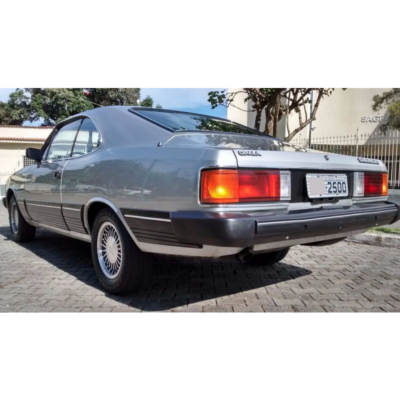 Parachoque Traseiro Opala 1985 a 1987 Novo Estoque Antigo Preto